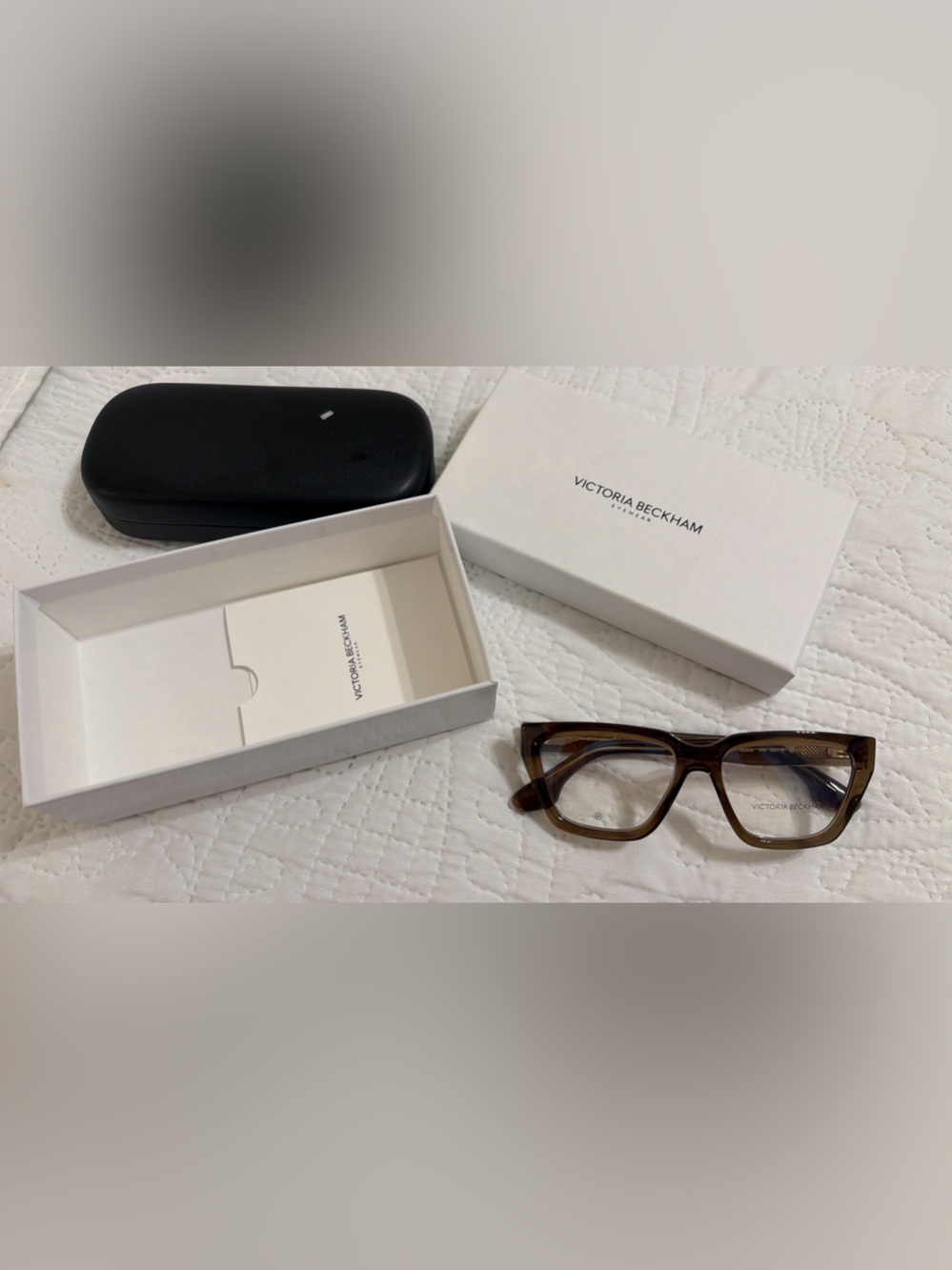 Victoria Beckham Tortoiseshell Square Optical Frames - Brown